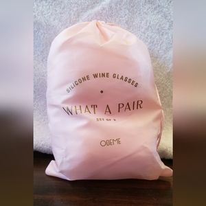 Odeme silicone wine glasses in bag NWT